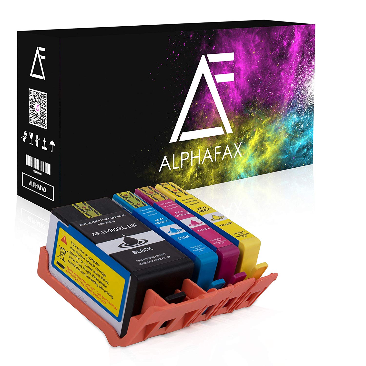 AlphaFax 4 Tintenpatronen für HP 903XL 1-1-1-1