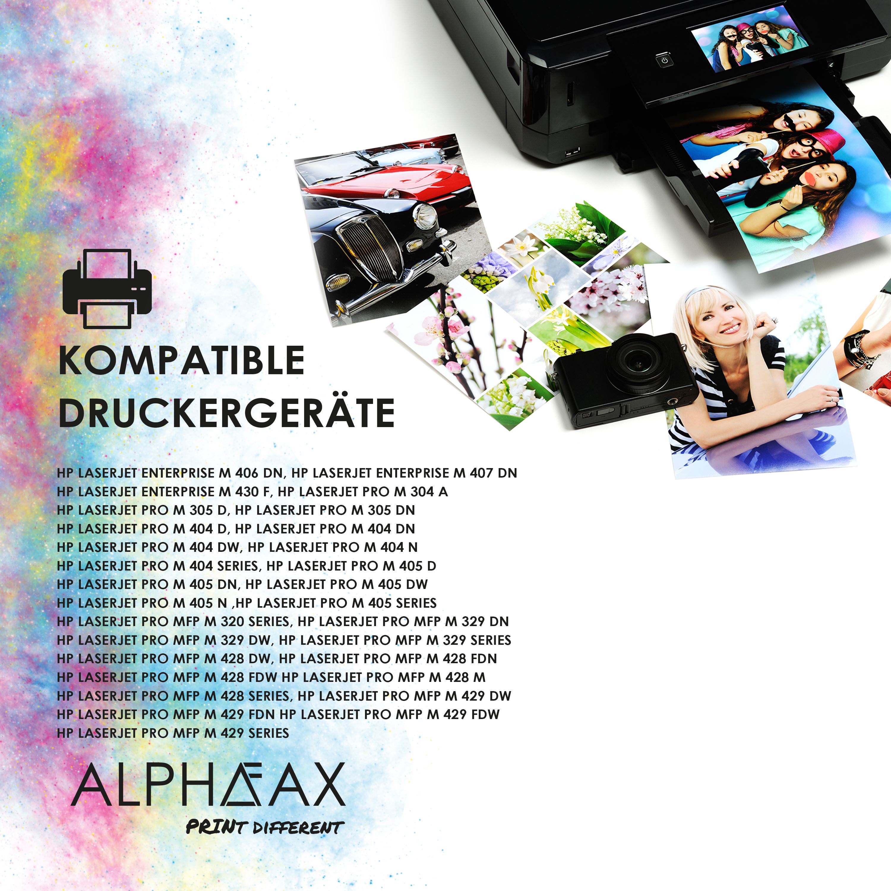 Alphafax Toner mit CHIP kompatibel für HP LaserJet Pro M404dn M404dw CF259X 59X Schwarz  10.000 Seiten