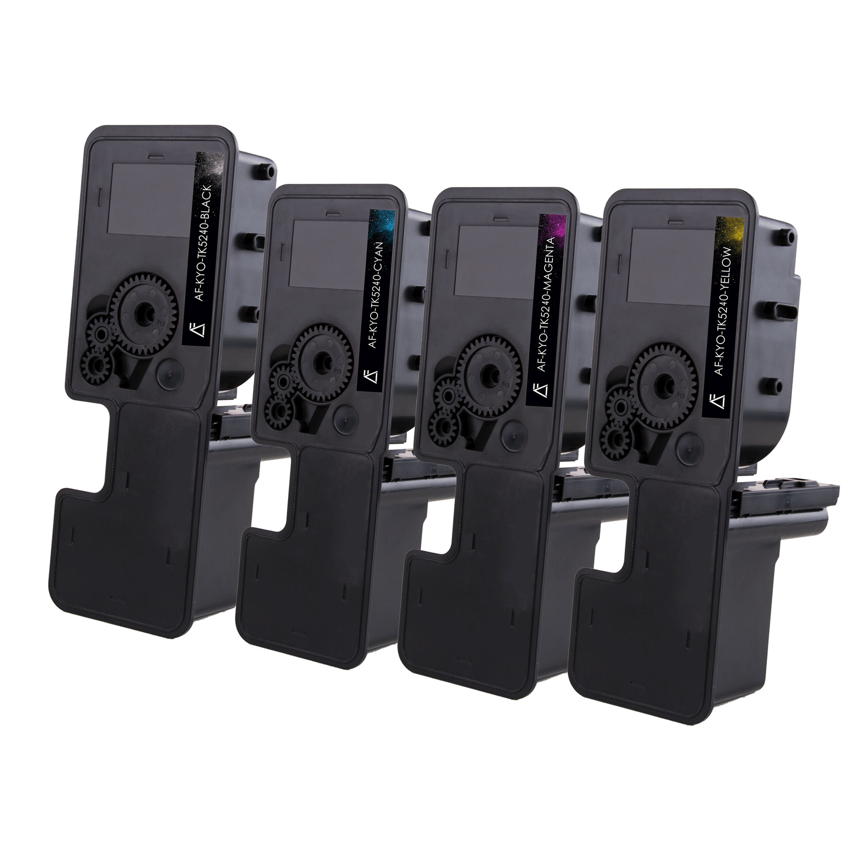 4x Alphafax Toner ersetzt Kyocera TK5240 Multipack Schwarz Cyan Magenta Gelb