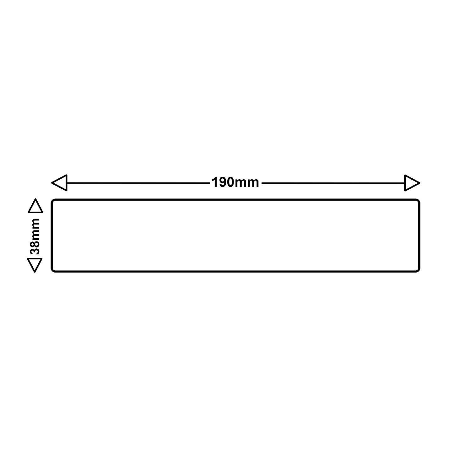 Alphafax 5x Etiketten kompatibel zu Dymo S0722470, 190mm x 38mm