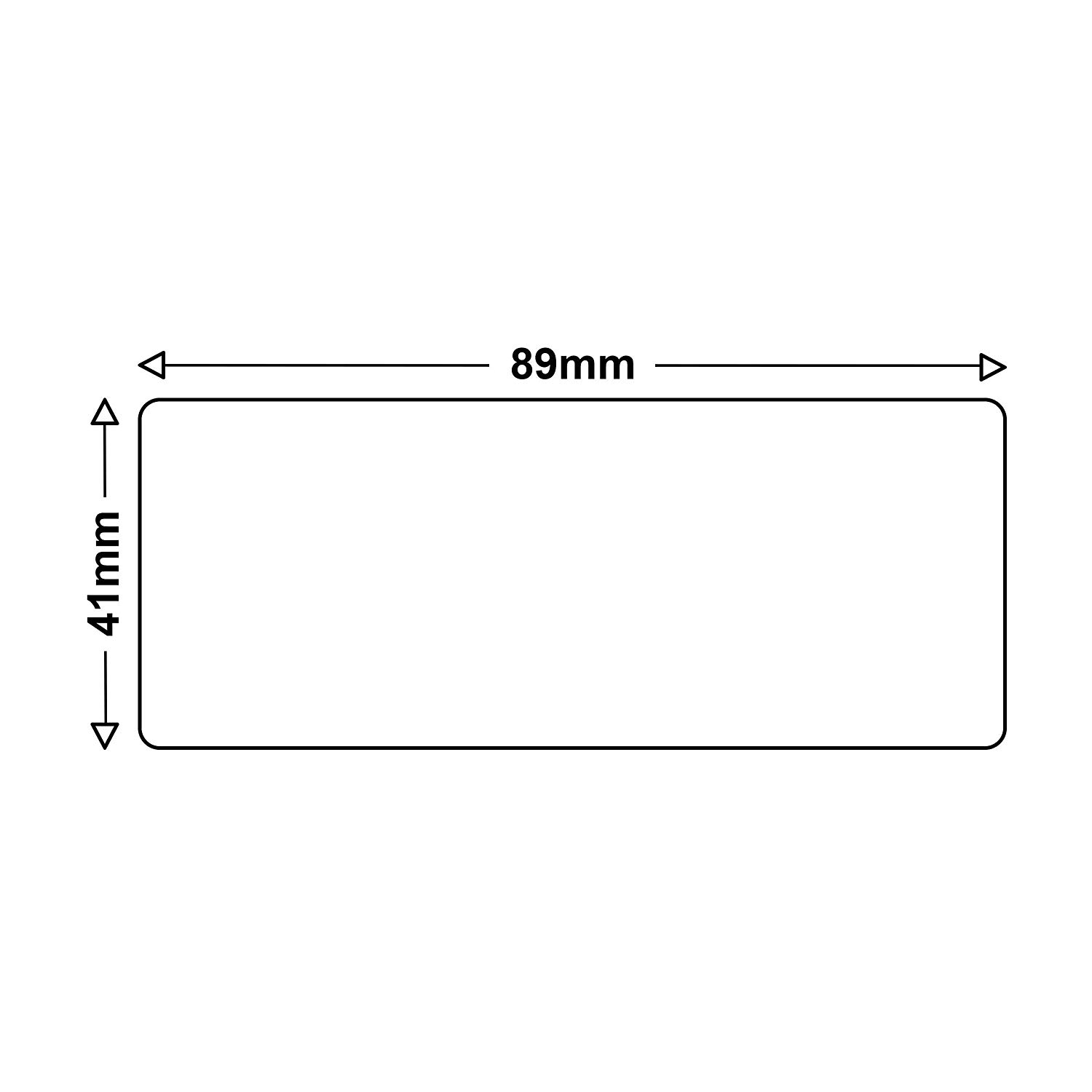 Alphafax 10x Etiketten kompatibel zu Dymo S0722560, 89mm x 41mm